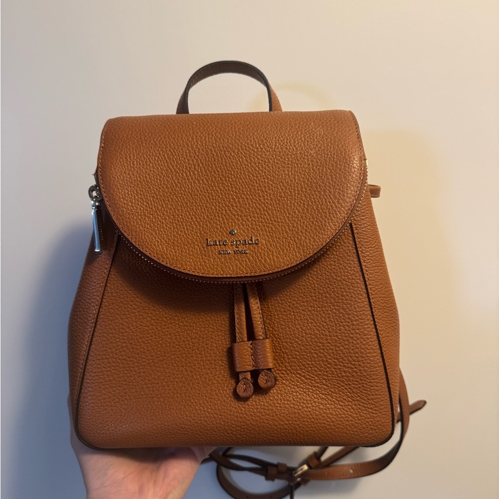 Kate Spade Brown Leather Leila medium Backpack